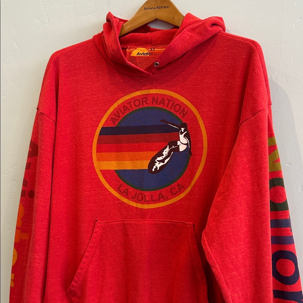 Aviator Nation La Jolla Relaxed Pullover Hoodie - Picture 4 of 9